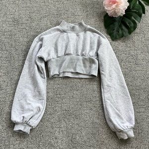 Boohoo Cropped Sweatshirt